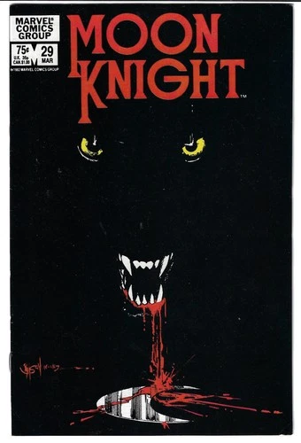 MOON KNIGHT #29 1983 WEREWOLF BY NIGHT, BILL SIENKIEWICZ ART, BEAUTIFUL COVER
