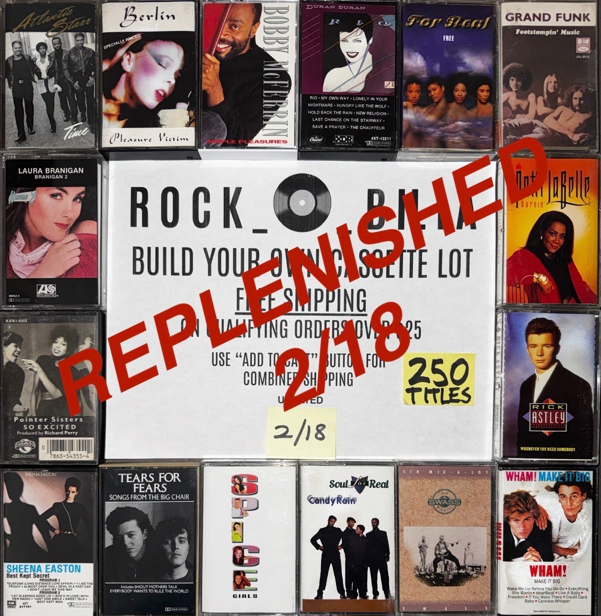 $1 & UP  80s 90's POP R&B ROCK CASSETTE BUY $25 GET FREE SHIPPING BUILD YOUR LOT