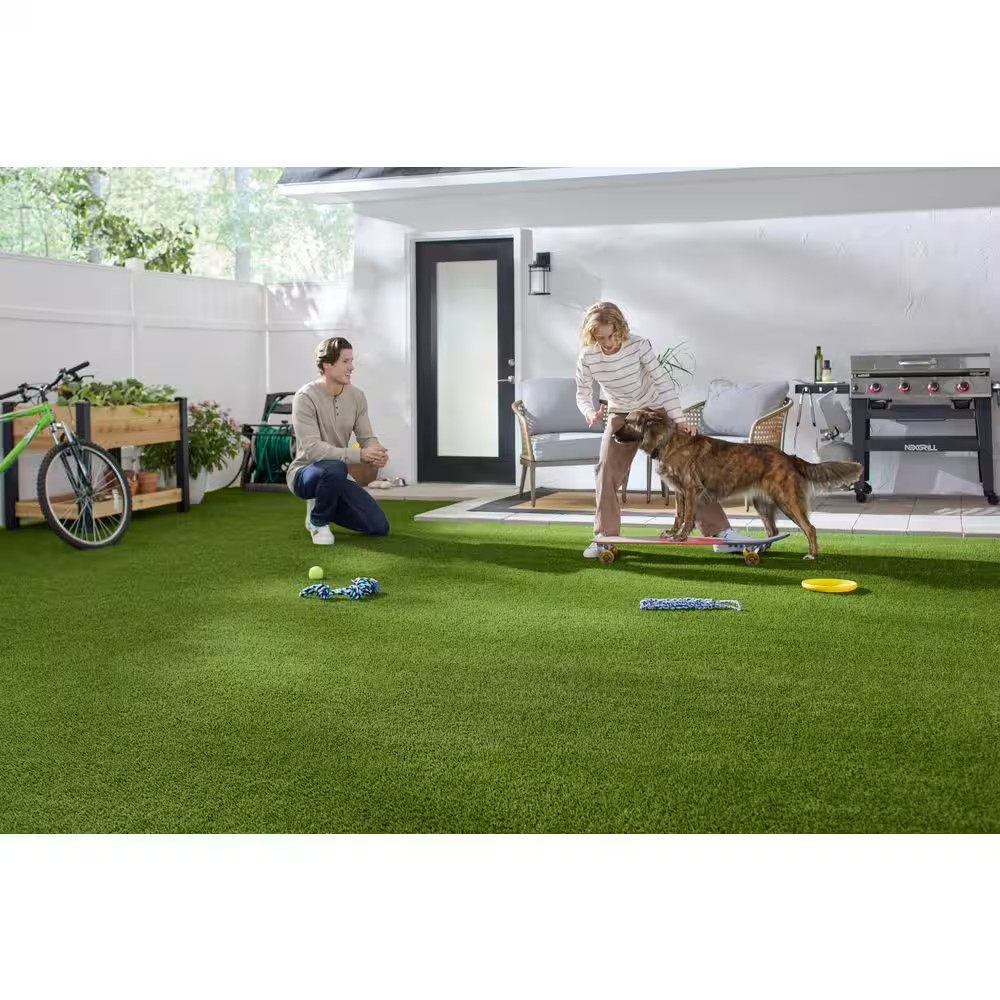 Premium Pet Turf 12 Ft. Wide X Cut to Length Green Artificial Grass Turf