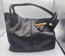 The Sak Los Feliz Tote In Black Moroccan Laser Cut EXCELLENT CONDITION