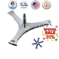 Assembly Flange Shaft Compatible with Samsung Washer DC97-17004B  6 Screws B
