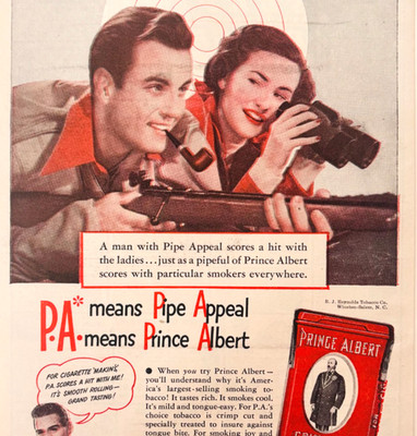 1948 Prince Albert Pipe Tobacco Advertisement Vintage Smoking Crimp Cut F15T2