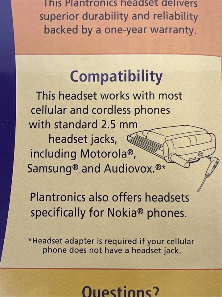 PLANTRONICS M145 In-Ear Cellular Headset with Easy Volume and Mute Control NIP - Image 4 of 4