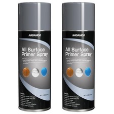All Surface Primer Spray, One-Part Epoxy Primer Matte Gray, 2 Cans, Enhance A...