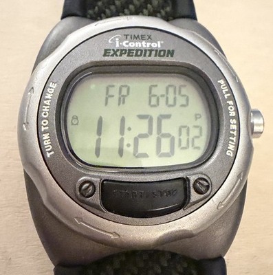 Timex Expedition i-Control Digital Watch Indiglo New Battery-Working