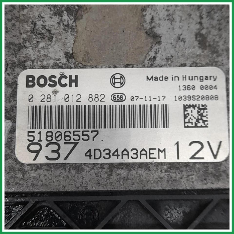 Centralina Iniezione Bosch 0281012882 Alfa Romeo 147 II 51806557 2005 2010   - Immagine 4 di 4