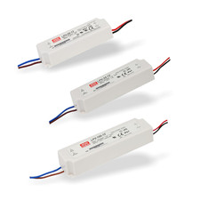MeanWell LED-Trafo LPV-Serie IP67 wetterfest für Außenbereich 20W-150W 12/24V