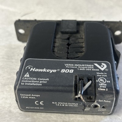 Veris Hawkeye 908 Current Sensor H908 Sensed: 135A Max Used