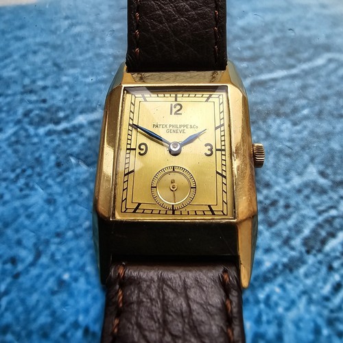 Art Deco 18k Solid Gold Patek Philippe Hand-Winding Men's Watch 18ct - Picture 2 of 14