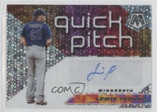 2021 Panini Mosaic Quick Pitch Lewis Thorpe #QPA-TH Auto 1k5