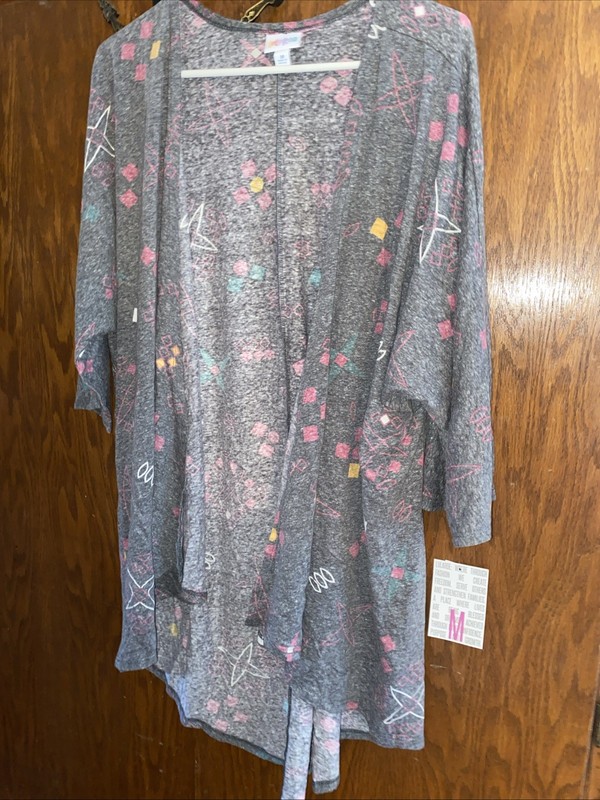 New LuLaRoe LINDSAY Kimono Cover Up Loose Womens Medium (Fits 10-18)