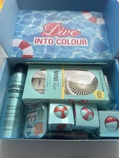 Revolution Dive Into Colour 10 Piece Makeup Gift Set Mini Fan Open Box