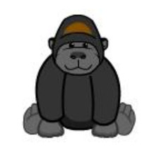 Webkinz Silverback Gorilla RARE black monkey ape tarzan Virtual code msgd