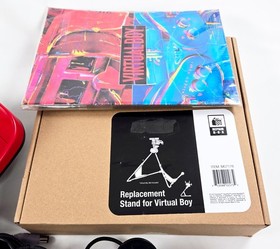 VIRTUAL BOY CONSOLE COMPLETE SET AC Pack New Ribbons Authentic Nintendo Tested