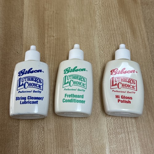 Vintage GIBSON LES PAUL GUITAR GEAR LUTHIERS CHOICE GUITAR CLEANING KIT READ