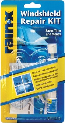 Windshield repair kit resin based for chips and cracks quick fix