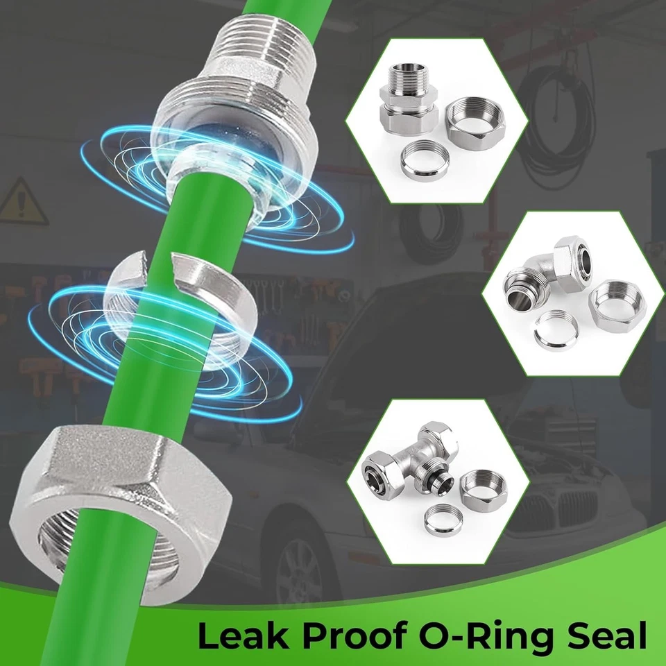 Shop Air Line Kit 3/4" × 100'&200'&300' HDPE-Aluminum-HDPE Air Tubing, Compresse - Image 4 of 4