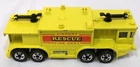 Vintage 1979 Hot Wheels Blackwalls Yellow Airport Rescue Truck Loose Hong Kong