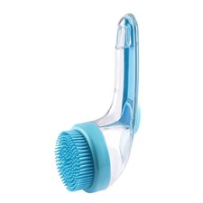 Dog Bath Brush, Pet Bath Brush Scrubber for Bath with Built-in Shampoo Dispenser