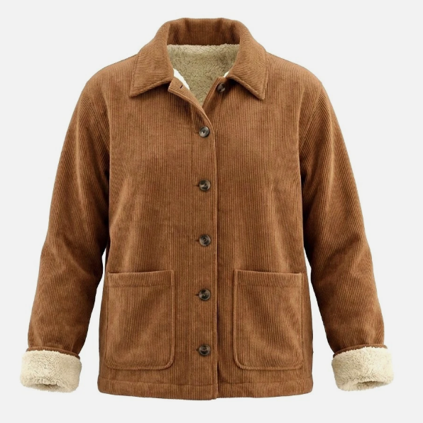 NEW Boston Traders Women's Sherpa Lined Corduroy Jacket Size Small