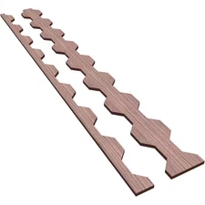 Pontiac 47 In. H X 0.375 In. W Slatwall Panels in Walnut 17-Pack