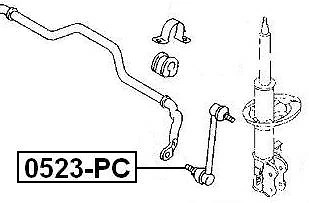 BARRA OSCILANTE FRONTAL LINK para Chrysler COMPASS/PATRIOT 2006-2010: 05174185AC - Imagem 2 de 3