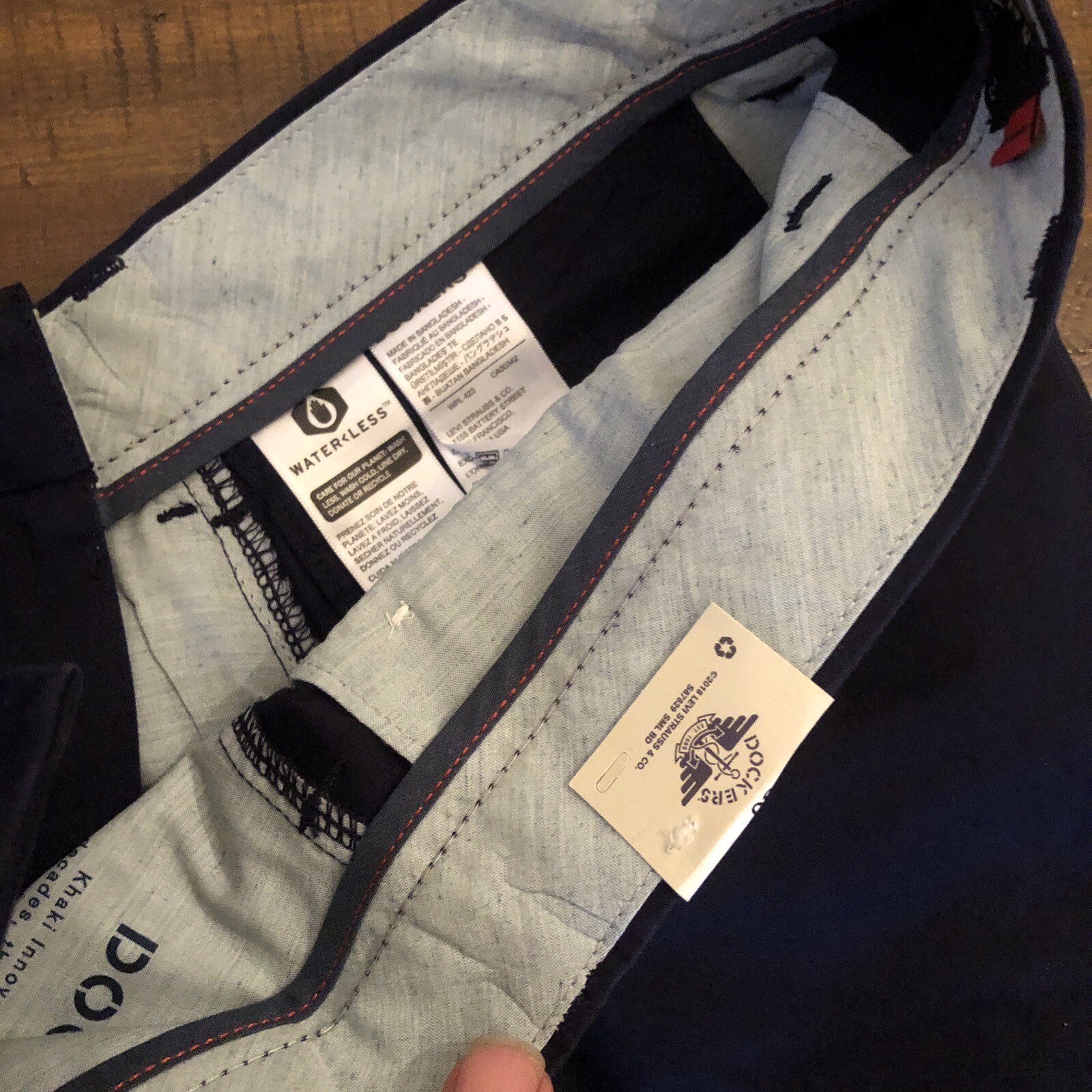 30 Men's Dockers Ultimate Shorts SmartSeries Supreme Flex Comfront Navy