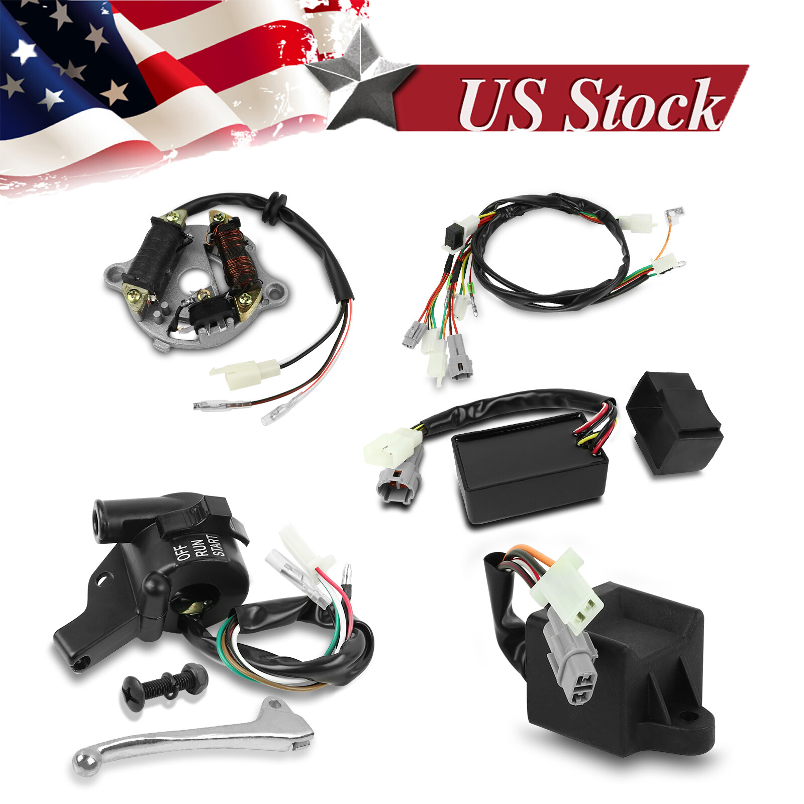 For YAMAHA PW50 Wiring harness Stator Ignition Switch CDI Unit