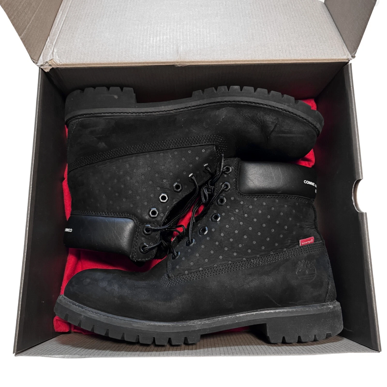 Bottes Timberland Supreme Comme Des Garcons taille 12 noir 2015 6 pouces imperméables