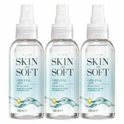 Skin So Soft Dry Oil Spray Original Anti Mücken Insektenschutz Avon x 3
