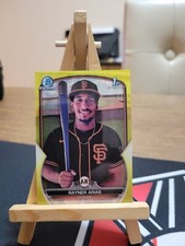 2023 Bowman Chrome YELLOW REFRACTOR Rayner Arias BCP-222.     /75