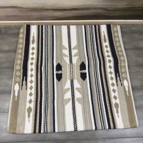 West Elm Woven Baja Throw Pillow Cover 20”x20” Stone Gray Multicolor