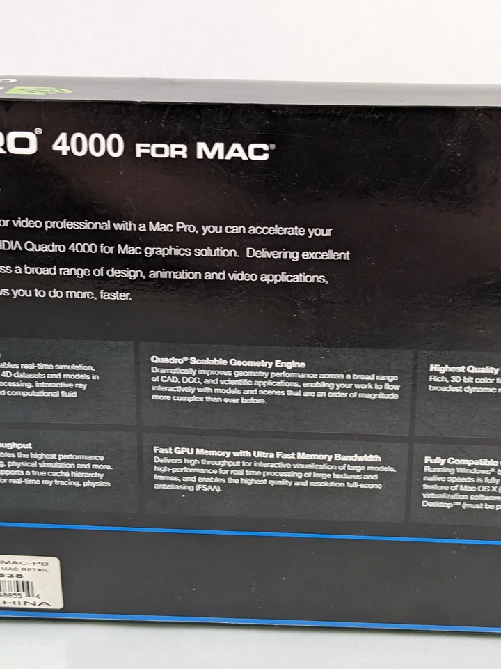 PNY Nvidia Quadro 4000 for Mac 2GB GDDR5 PCIe 3.0 x16 Graphic Card VCQ4000MAC-PB - Image 3 of 4