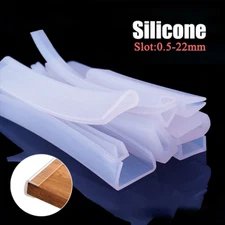 High Temp U-Shaped Silicone Seal Strip - Glass Table Metal Sheet Edge Protection