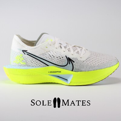 Nike ZoomX Vaporfly Next% 3 White Volt Sail HQ3450-147 Men's Size 8.5 Shoes