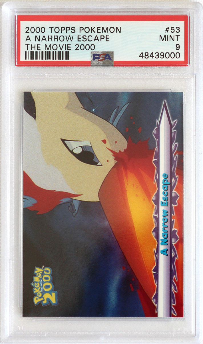2000 Topps Pokemon The Movie 2000 #53 A Narrow Escape PSA 9 Card MINT! Free Ship