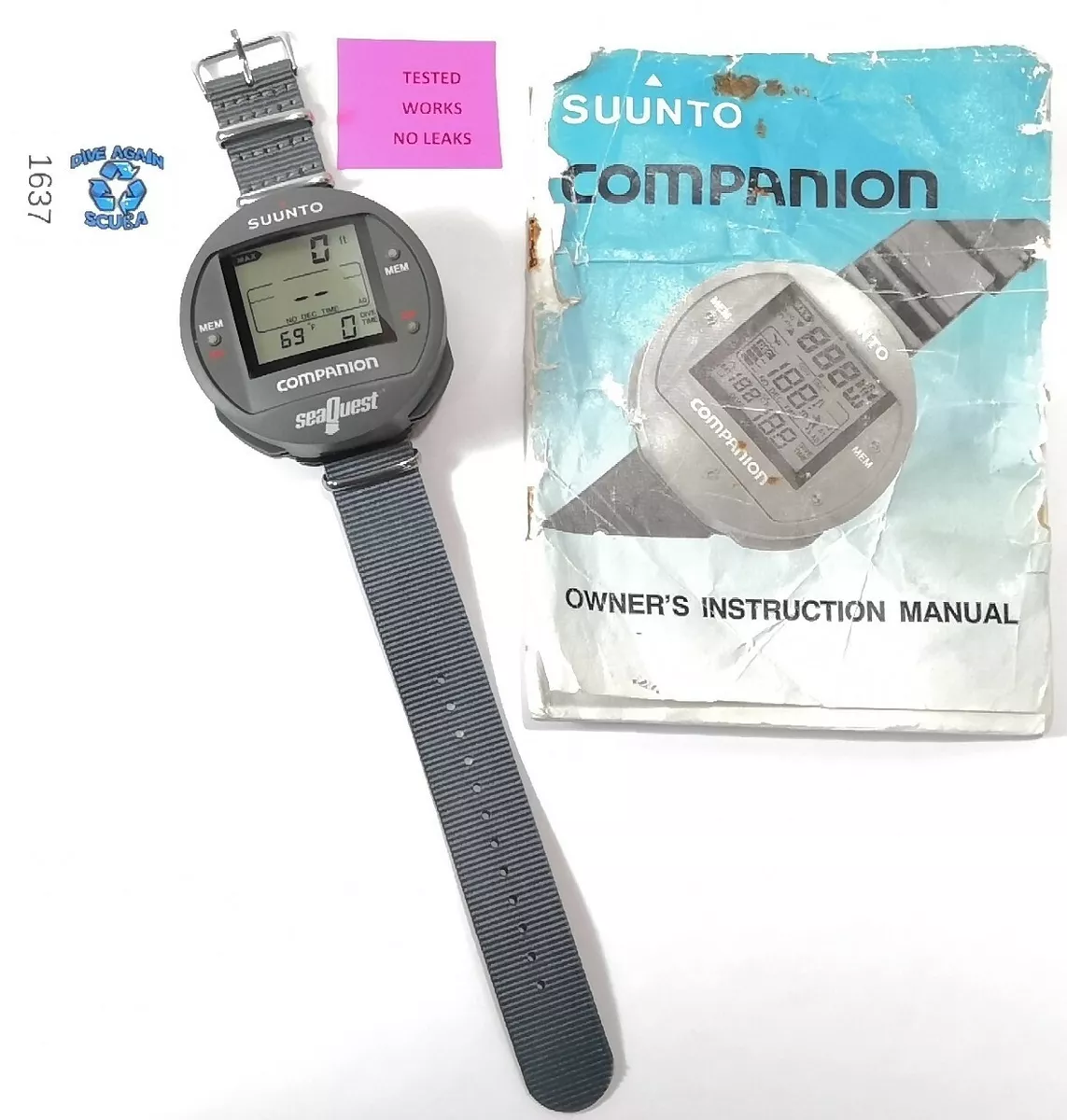 Suunto SeaQuest Companion Scuba Dive Wrist Computer Favor Fusion