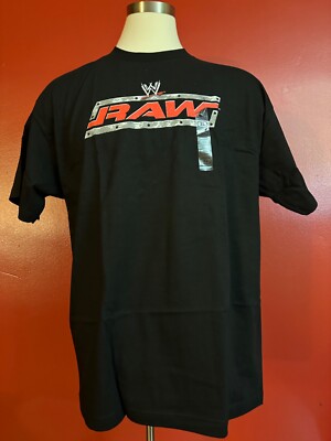 STEVE&BARRY'S-AUTHENTIC-BLACK-WWE RAW-SIZE XL-TSHIRT-NWT
