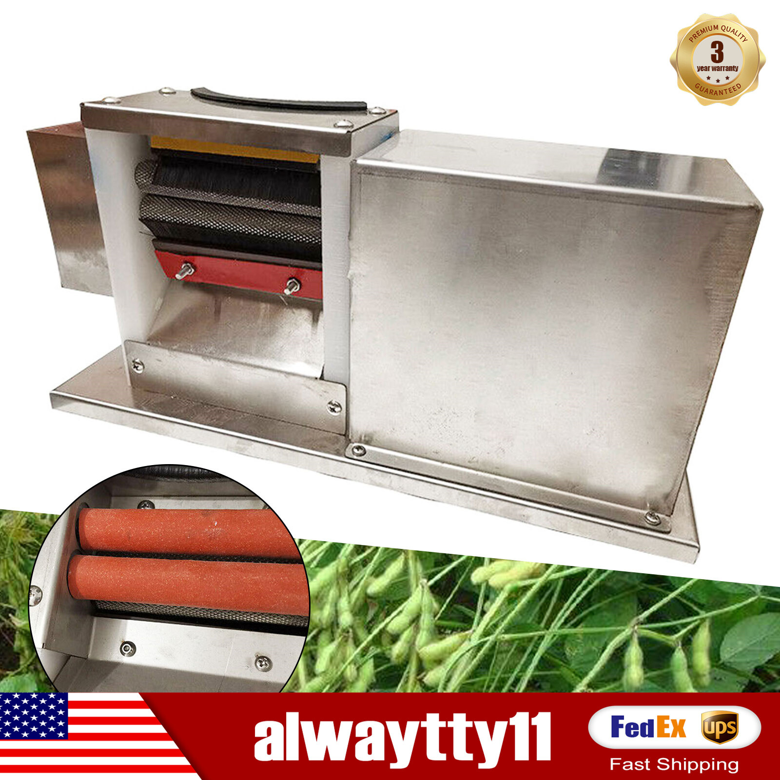 Commercial Electric Semi-Auto Beans Sheller for Peas & Beans Peeling