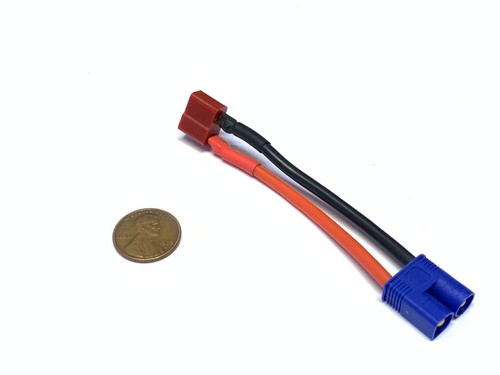 1 Piece RC Male EC3 to Female Deans Ultra type Male Adapter wired connector B27 - Picture 2 of 2