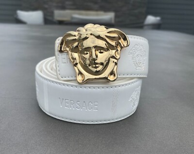 Gold Womens Versace Belts Versace Belt Red Size 42 Men Authentic