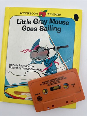 LITTLE GRAY MOUSE GOES SAILING + BOOK TAPE, Rare!
