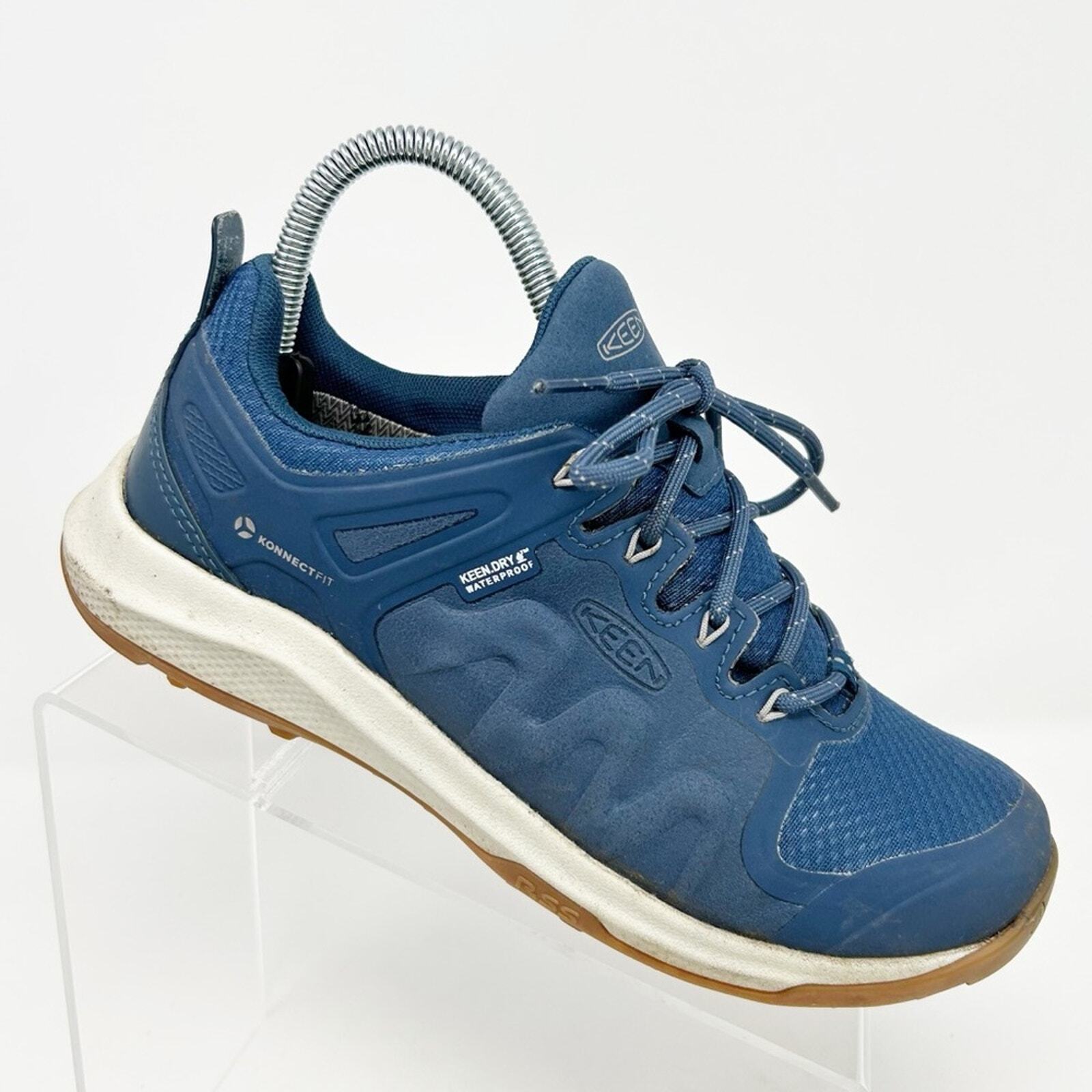 Scarpe da trekking attive all'aperto Keen Explore blu traspiranti in rete impermeabile taglia 7