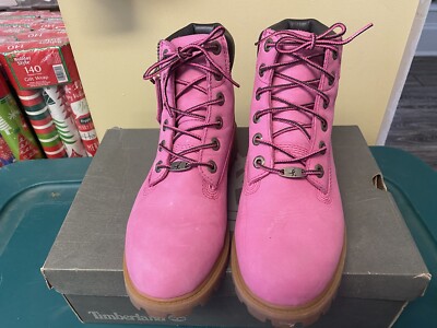 希少Timberland ピンク　24.5 Buy 6 Inch Premium Boot Junior '50th Anniversary - Dark Pink