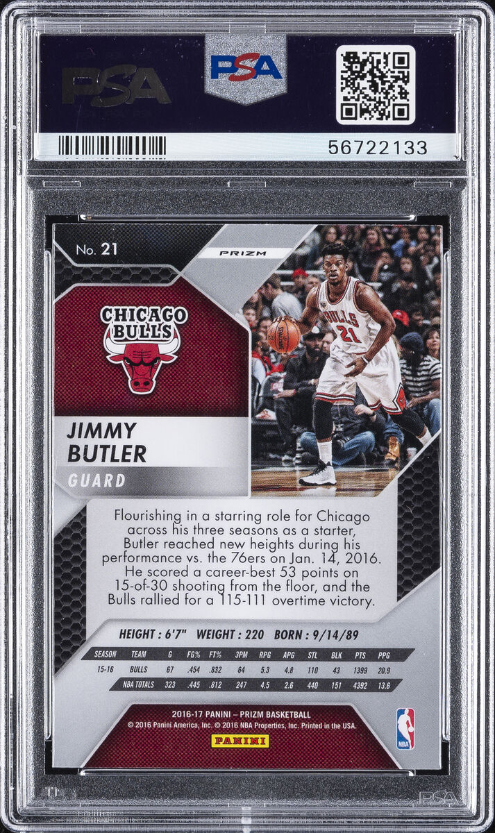 2016 PANINI PRIZM SILVER PRIZM #21 JIMMY BUTLER PSA 9 | eBay 2016 PANINI PRIZM SILVER PRIZM #21 JIMMY BUTLER PSA 9 | eBay