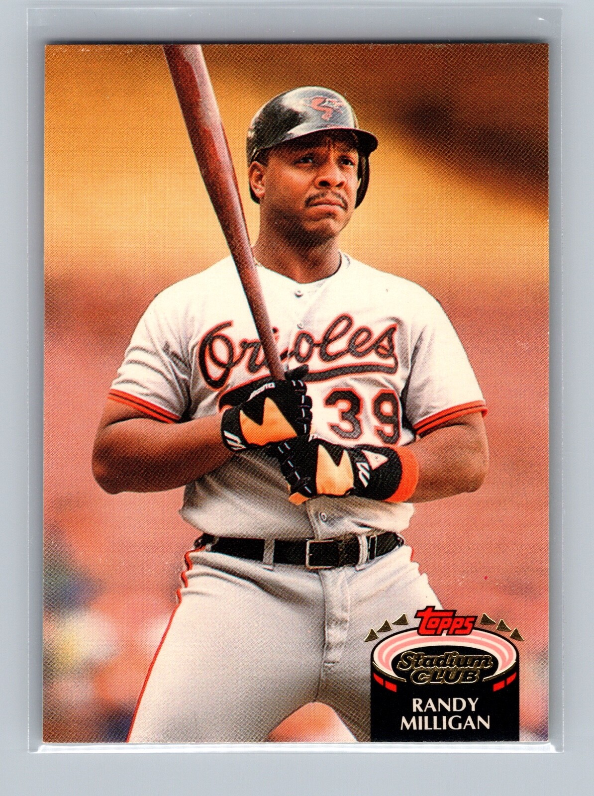 Randy Milligan Baltimore Orioles #587 Topps Stadium Club 1992 Baseball Card