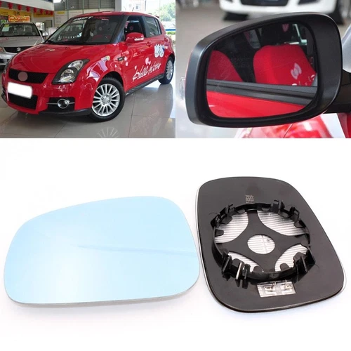 For Suzuki Swift 2005-2016 Side View Door Mirror Blue Glass With Base Heated