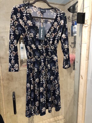 Nwt Modcloth Fabulous Fit N' Flare Dress Floral Vintage Inspired Size XS |  eBay