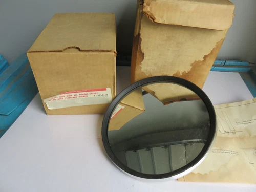 Two NOS GM 2234412 7" Auxiliary Camper Convex Mirror