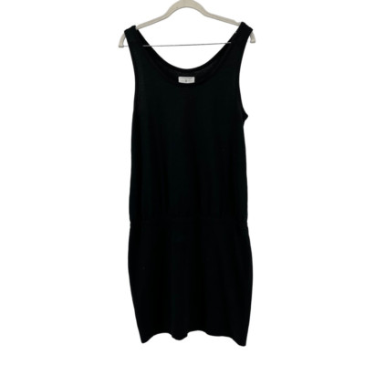 Lou & Grey Tank Dress Signature Knit Sleeveless Casual Black Dress Size S